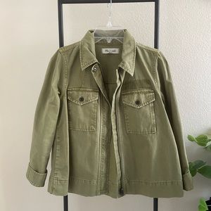 Madewell Womens Green Military Utility Jacket - Size XXS